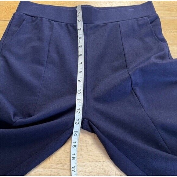 Tapata Wide Leg Capri Pants Navy Versatile Pockets High Waist Casual Large NEW - Picture 9 of 14